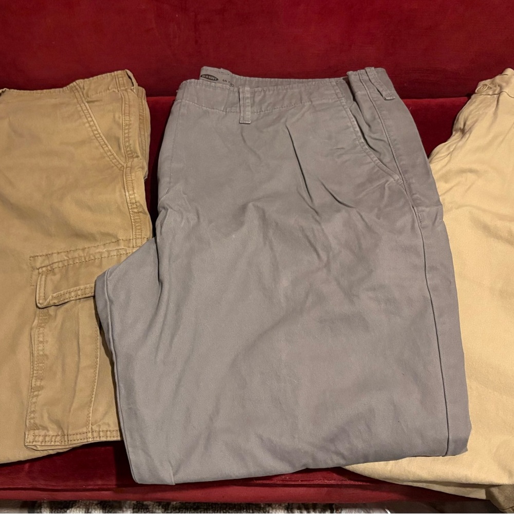Men’s Old Navy Cargo/ Khaki Pants- 3 Pair